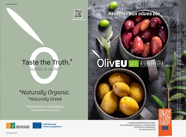 OlivEU Organic recipe book cover